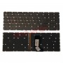 Клавиатура для Acer VX5 AN515-51 черная, красные буквы, красная окантовка, без рамки, без трэкпоин