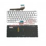 Клавиатура для HP ENVY 13-D серебристая, без рамки, без трэкпоинта, с подсветкой