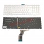 Клавиатура для  HP Pavilion 15-AB 15-BC  белая, без рамки, без трэкпоинта, с подсветкой