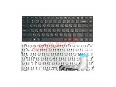 Клавиатура для Lenovo IdeaPad 100-14IBY черная, в рамке, без трэкпоинта, без подсветки