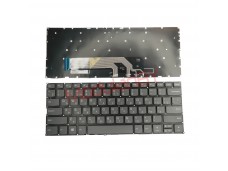 Клавиатура для  Lenovo YOGA 530-14 серая, без рамки, без трэкпоинта, без подсветки