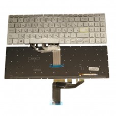 Клавиатура для Asus X513 серебристая с подсветкой