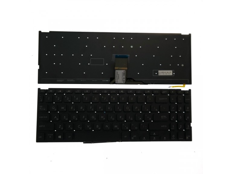 Клавиатура для Asus X509 X515 черная с подсветкой