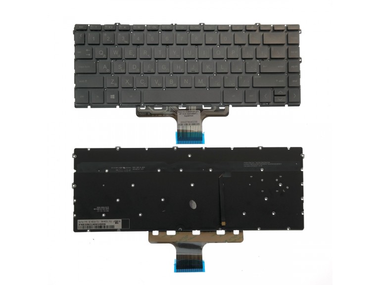 Клавиатура для HP 14-dv коричневая с подсветкой