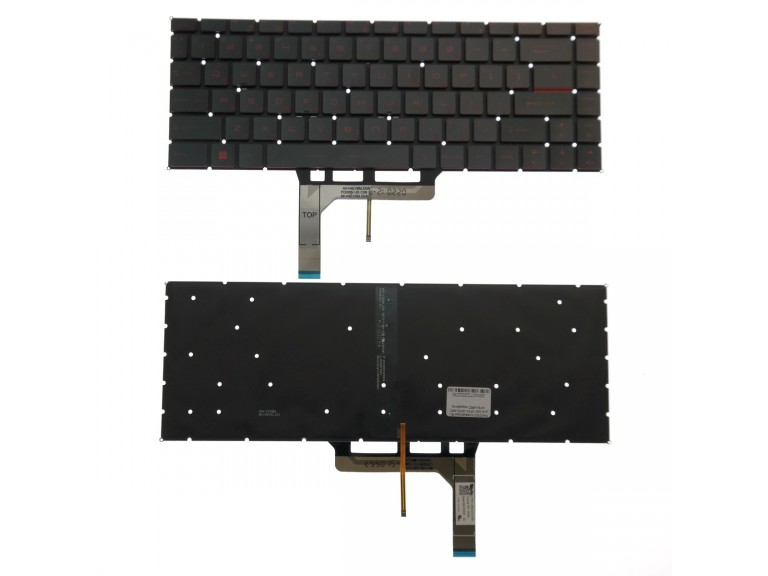 Клавиатура для MSI GF63 Thin с подсветкой красный шрифт