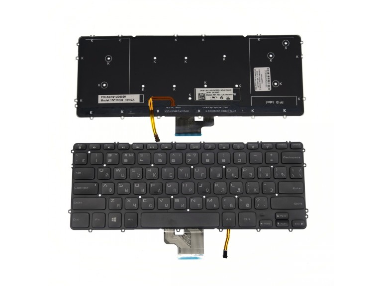 Клавиатура для dell xps 15 9530 Precision M3800 черная с подсветкой