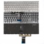 Клавиатура для HP 15-EH серебристая с подсветкой