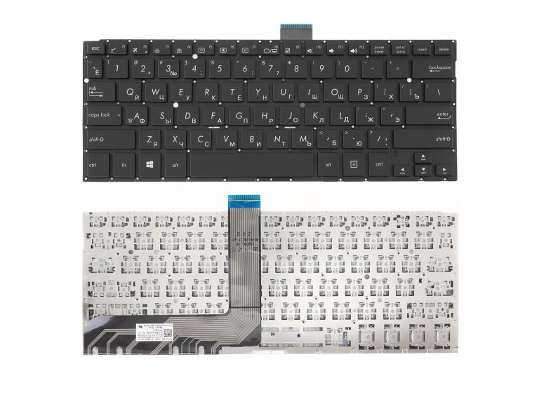 Клавиатура для ноутбука Asus TP300UA черная без рамки