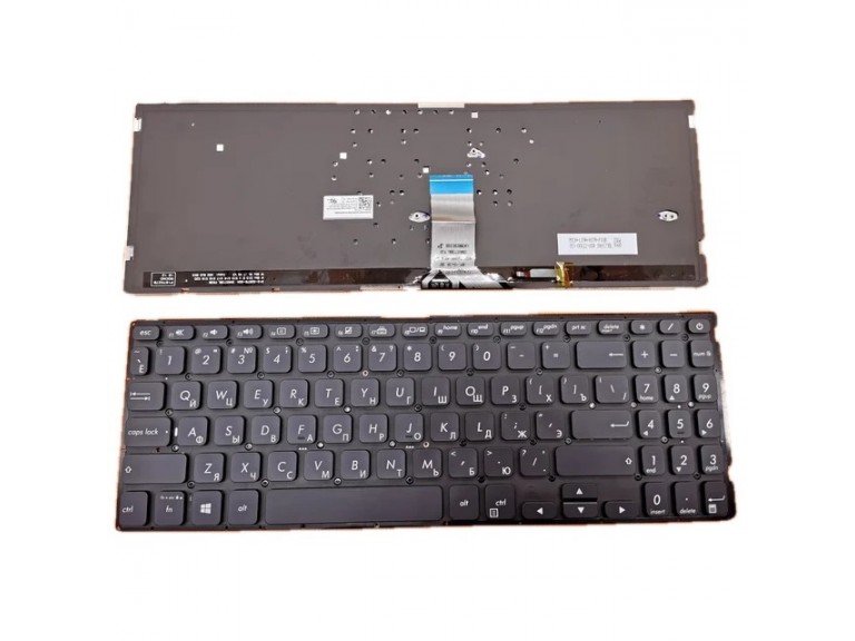 Клавиатура RUS для Asus VivoBook s15 X530 K530 S530 черная с подсветкой