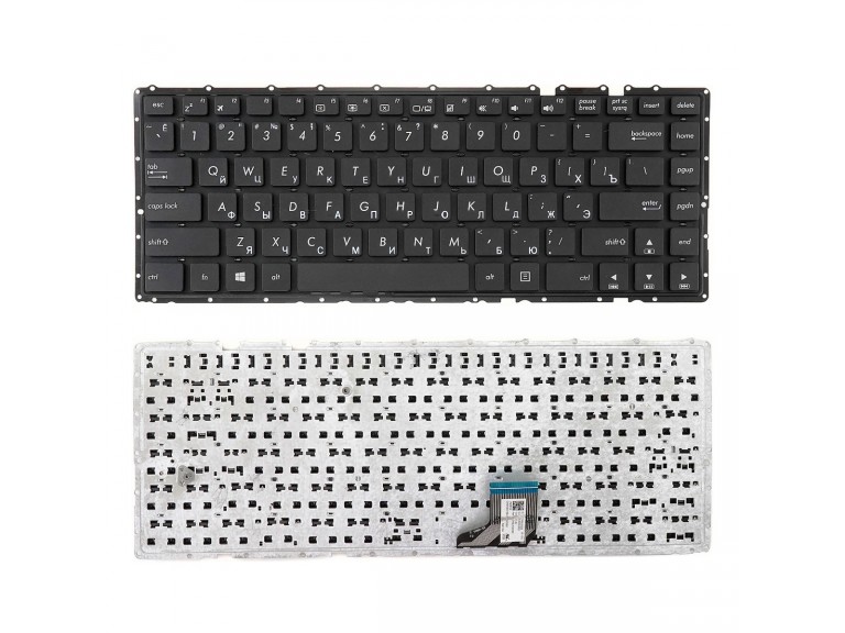 Клавиатура RUS для Asus A401 черная без рамки