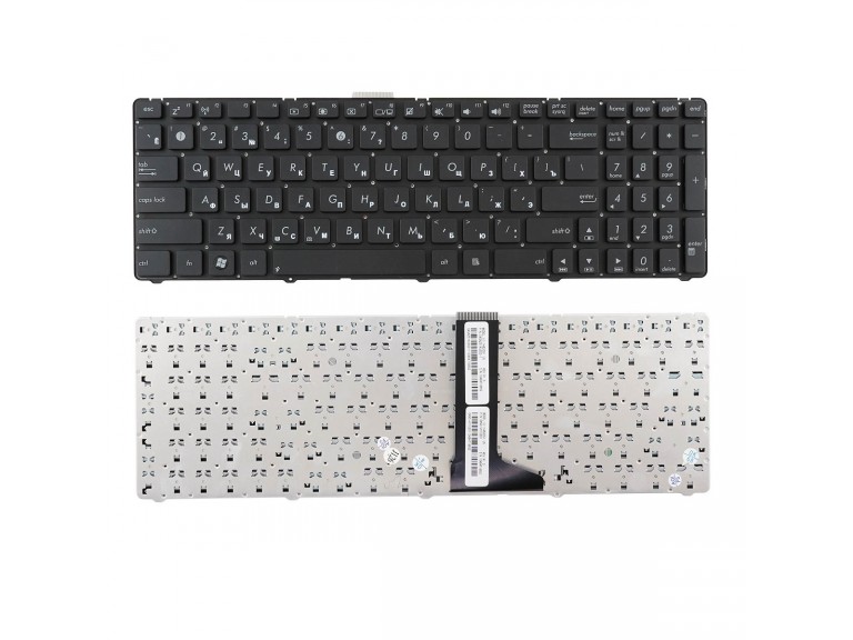 Клавиатура для ноутбука Asus U56E черная без рамки